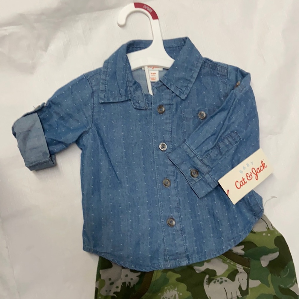 Cat & Jack 2pc 3-6M Baby Boy💙